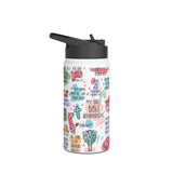 Stainless Steel Water Bottle, Standard Lid